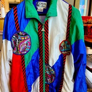 Vintage casual isle jacket L size